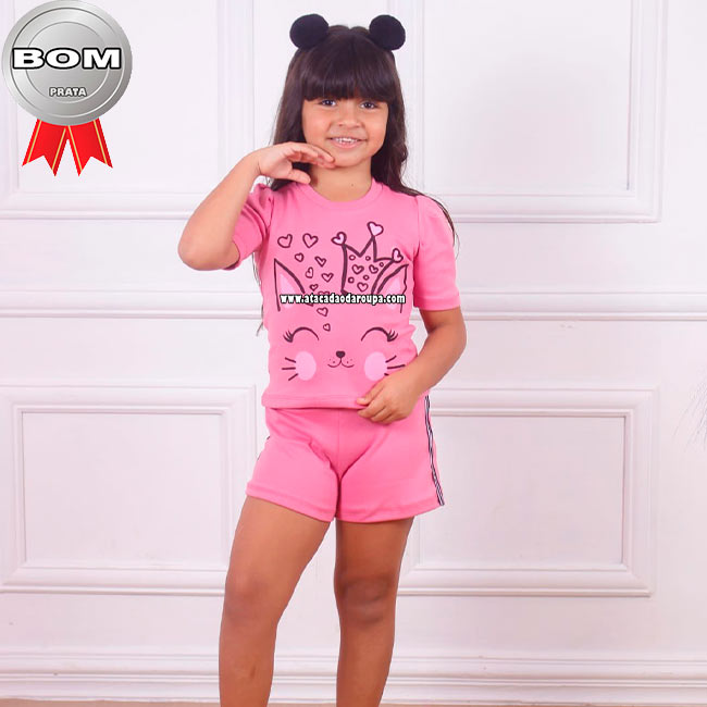 Conjunto store arrumado infantil